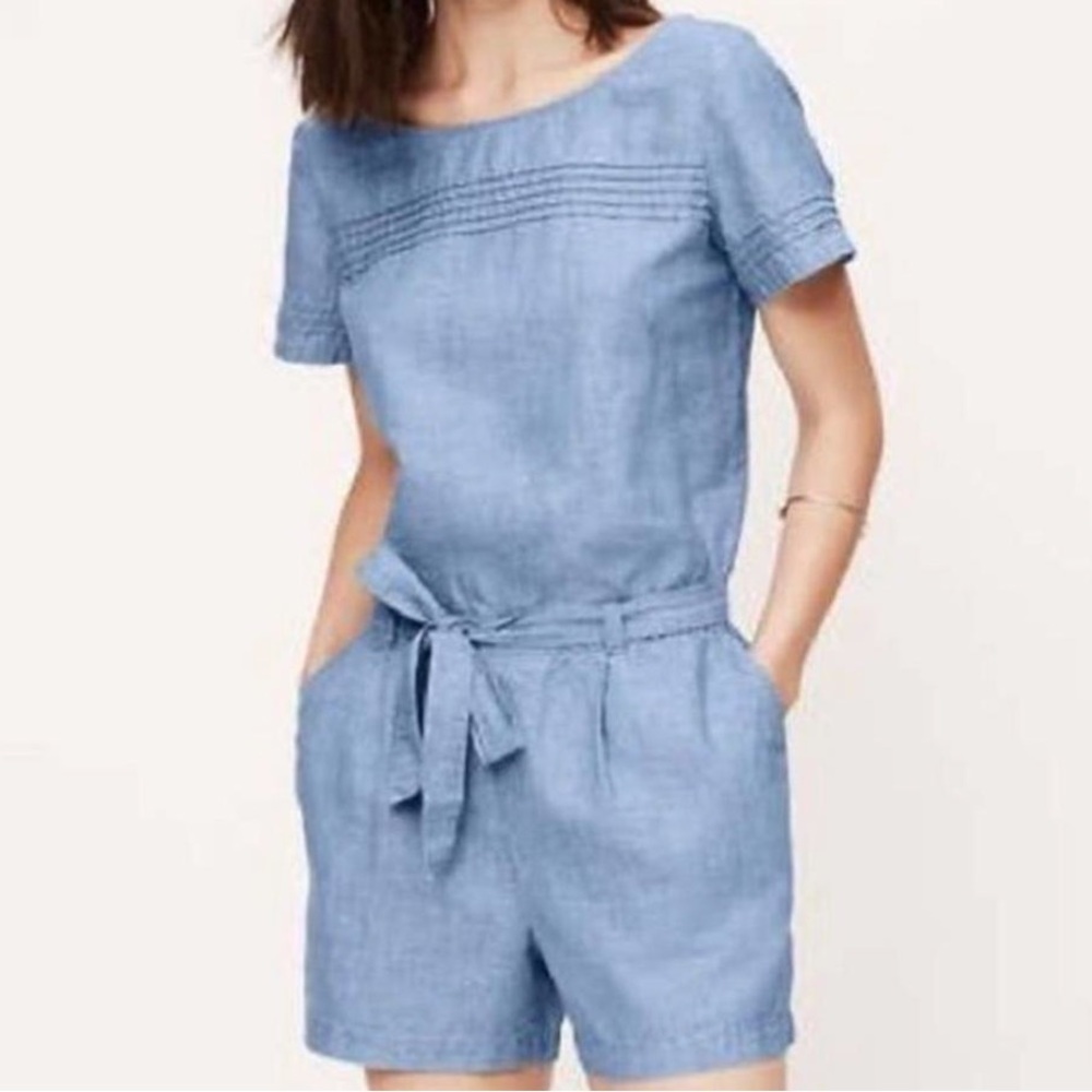LOFT Romper, Cotton & Linen, New with Tag - Picture 3 of 8